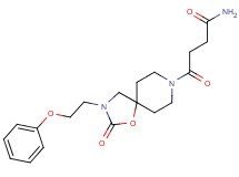 4-oxo-4-[2-oxo-3-(2-phenoxyethyl)-1-oxa-3,8-diazaspiro[4.5]dec-8-yl]butanamide