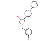 (3S*,4S*)-1-(3-methylbenzyl)-4-[4-(2-pyridinyl)-1-piperazinyl]-3-pyrrolidinol