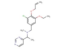 N-[4-(allyloxy)-3-chloro-5-ethoxybenzyl]-N-methyl-1-pyrimidin-4-ylethanamine