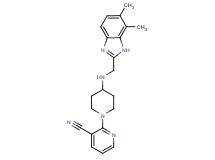 2-(4-{[(6,7-dimethyl-1H-benzimidazol-2-yl)methyl]amino}piperidin-1-yl)nicotinonitrile