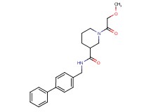 N-(4-biphenylylmethyl)-1-(methoxyacetyl)-3-piperidinecarboxamide