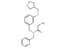 N-(2-pyridinylmethyl)-N-[3-(tetrahydro-3-furanylmethoxy)benzyl]propanamide