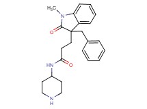 3-(3-benzyl-1-methyl-2-oxo-2,3-dihydro-1H-indol-3-yl)-N-4-piperidinylpropanamide hydrochloride