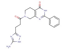 7-[3-(5-amino-1H-1,2,4-triazol-3-yl)propanoyl]-2-phenyl-5,6,7,8-tetrahydropyrido[3,4-d]pyrimidin-4(3H)-one