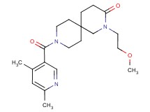 9-[(4,6-dimethylpyridin-3-yl)carbonyl]-2-(2-methoxyethyl)-2,9-diazaspiro[5.5]undecan-3-one