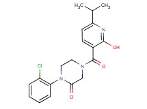 1-(2-chlorophenyl)-4-[(2-hydroxy-6-isopropyl-3-pyridinyl)carbonyl]-2-piperazinone