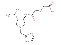 2-(2-amino-2-oxoethoxy)-N-[rel-(3R,4S)-1-(1H-imidazol-2-ylmethyl)-4-isopropyl-3-pyrrolidinyl]acetamide dihydrochloride