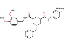 (3S,5R)-1-benzyl-N-(3,4-dimethoxybenzyl)-N'-(4-fluorophenyl)-3,5-piperidinedicarboxamide