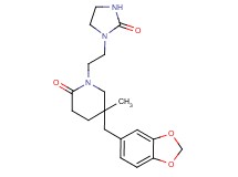 5-(1,3-benzodioxol-5-ylmethyl)-5-methyl-1-[2-(2-oxoimidazolidin-1-yl)ethyl]piperidin-2-one