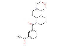 1-[3-({2-[2-(4-morpholinyl)ethyl]-1-piperidinyl}carbonyl)phenyl]ethanone
