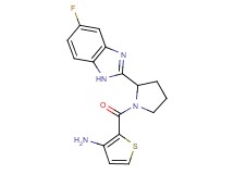 (2-{[2-(5-fluoro-1H-benzimidazol-2-yl)-1-pyrrolidinyl]carbonyl}-3-thienyl)amine hydrochloride