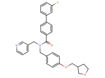 3'-fluoro-N-(3-pyridinylmethyl)-N-[4-(tetrahydro-3-furanylmethoxy)benzyl]-4-biphenylcarboxamide