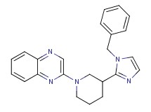 2-[3-(1-benzyl-1H-imidazol-2-yl)-1-piperidinyl]quinoxaline