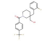 {3-(2-fluorobenzyl)-1-[4-(trifluoromethyl)benzoyl]-3-piperidinyl}methanol