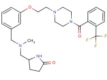 5-({methyl[3-(2-{4-[2-(trifluoromethyl)benzoyl]-1-piperazinyl}ethoxy)benzyl]amino}methyl)-2-pyrrolidinone