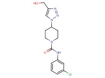 N-(3-chlorophenyl)-4-[4-(hydroxymethyl)-1H-1,2,3-triazol-1-yl]-1-piperidinecarboxamide