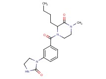 3-butyl-1-methyl-4-[3-(2-oxo-1-imidazolidinyl)benzoyl]-2-piperazinone