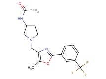 N-[1-({5-methyl-2-[3-(trifluoromethyl)phenyl]-1,3-oxazol-4-yl}methyl)pyrrolidin-3-yl]acetamide