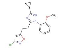 5-[2-(3-chloroisoxazol-5-yl)ethyl]-3-cyclopropyl-1-(2-methoxyphenyl)-1H-1,2,4-triazole