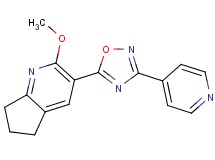 2-methoxy-3-[3-(4-pyridinyl)-1,2,4-oxadiazol-5-yl]-6,7-dihydro-5H-cyclopenta[b]pyridine