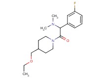 2-[4-(ethoxymethyl)-1-piperidinyl]-1-(3-fluorophenyl)-N,N-dimethyl-2-oxoethanamine