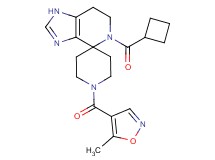 5-(cyclobutylcarbonyl)-1'-[(5-methylisoxazol-4-yl)carbonyl]-1,5,6,7-tetrahydrospiro[imidazo[4,5-c]pyridine-4,4'-piperidine]