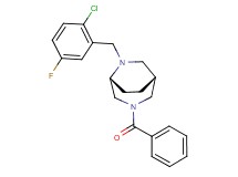 (1R*,5R*)-3-benzoyl-6-(2-chloro-5-fluorobenzyl)-3,6-diazabicyclo[3.2.2]nonane
