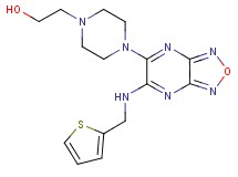 2-(4-{6-[(2-thienylmethyl)amino][1,2,5]oxadiazolo[3,4-b]pyrazin-5-yl}-1-piperazinyl)ethanol