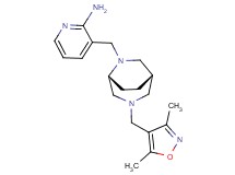 3-({(1S*,5R*)-3-[(3,5-dimethyl-4-isoxazolyl)methyl]-3,6-diazabicyclo[3.2.2]non-6-yl}methyl)-2-pyridinamine