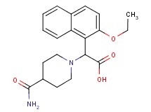 [4-(aminocarbonyl)piperidin-1-yl](2-ethoxy-1-naphthyl)acetic acid