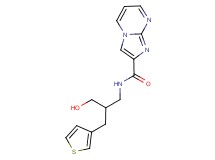 N-[3-hydroxy-2-(3-thienylmethyl)propyl]imidazo[1,2-a]pyrimidine-2-carboxamide