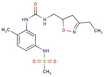 N-{3-[({[(3-ethyl-4,5-dihydroisoxazol-5-yl)methyl]amino}carbonyl)amino]-4-methylphenyl}methanesulfonamide