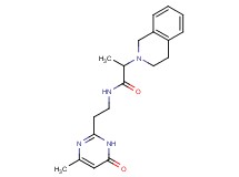 2-(3,4-dihydro-2(1H)-isoquinolinyl)-N-[2-(4-methyl-6-oxo-1,6-dihydro-2-pyrimidinyl)ethyl]propanamide