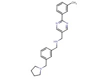 1-[2-(3-methylphenyl)pyrimidin-5-yl]-N-[3-(pyrrolidin-1-ylmethyl)benzyl]methanamine