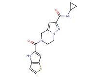 N-cyclopropyl-5-(4H-thieno[3,2-b]pyrrol-5-ylcarbonyl)-4,5,6,7-tetrahydropyrazolo[1,5-a]pyrazine-2-carboxamide