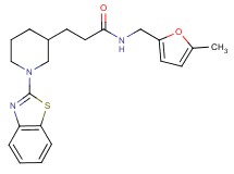 3-[1-(1,3-benzothiazol-2-yl)-3-piperidinyl]-N-[(5-methyl-2-furyl)methyl]propanamide