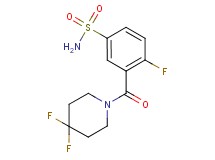 3-[(4,4-difluoro-1-piperidinyl)carbonyl]-4-fluorobenzenesulfonamide