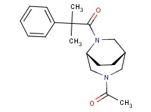 (1S*,5R*)-3-acetyl-6-(2-methyl-2-phenylpropanoyl)-3,6-diazabicyclo[3.2.2]nonane