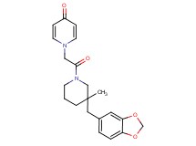 1-{2-[3-(1,3-benzodioxol-5-ylmethyl)-3-methylpiperidin-1-yl]-2-oxoethyl}pyridin-4(1H)-one