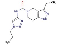 3-ethyl-N-(1-propyl-1H-1,2,3-triazol-4-yl)-1,4,6,7-tetrahydro-5H-pyrazolo[4,3-c]pyridine-5-carboxamide