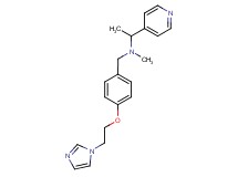 N-{4-[2-(1H-imidazol-1-yl)ethoxy]benzyl}-N-methyl-1-pyridin-4-ylethanamine