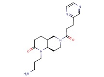 rel-(4aS,8aR)-1-(3-aminopropyl)-6-[3-(2-pyrazinyl)propanoyl]octahydro-1,6-naphthyridin-2(1H)-one hydrochloride