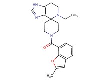 5-ethyl-1'-[(2-methyl-1-benzofuran-7-yl)carbonyl]-1,5,6,7-tetrahydrospiro[imidazo[4,5-c]pyridine-4,4'-piperidine]