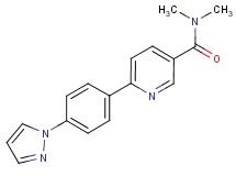 N,N-dimethyl-6-[4-(1H-pyrazol-1-yl)phenyl]nicotinamide