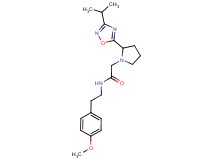 2-[2-(3-isopropyl-1,2,4-oxadiazol-5-yl)-1-pyrrolidinyl]-N-[2-(4-methoxyphenyl)ethyl]acetamide