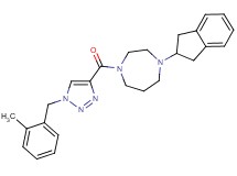 1-(2,3-dihydro-1H-inden-2-yl)-4-{[1-(2-methylbenzyl)-1H-1,2,3-triazol-4-yl]carbonyl}-1,4-diazepane