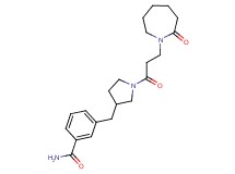 3-({1-[3-(2-oxoazepan-1-yl)propanoyl]pyrrolidin-3-yl}methyl)benzamide