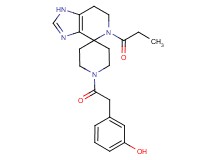 3-[2-oxo-2-(5-propionyl-1,5,6,7-tetrahydro-1'H-spiro[imidazo[4,5-c]pyridine-4,4'-piperidin]-1'-yl)ethyl]phenol