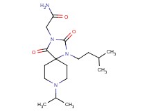 2-[8-isopropyl-1-(3-methylbutyl)-2,4-dioxo-1,3,8-triazaspiro[4.5]dec-3-yl]acetamide