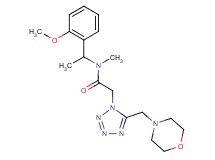 N-[1-(2-methoxyphenyl)ethyl]-N-methyl-2-[5-(4-morpholinylmethyl)-1H-tetrazol-1-yl]acetamide